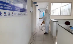 Área externa da Santa Casa passará por processo de sanitização