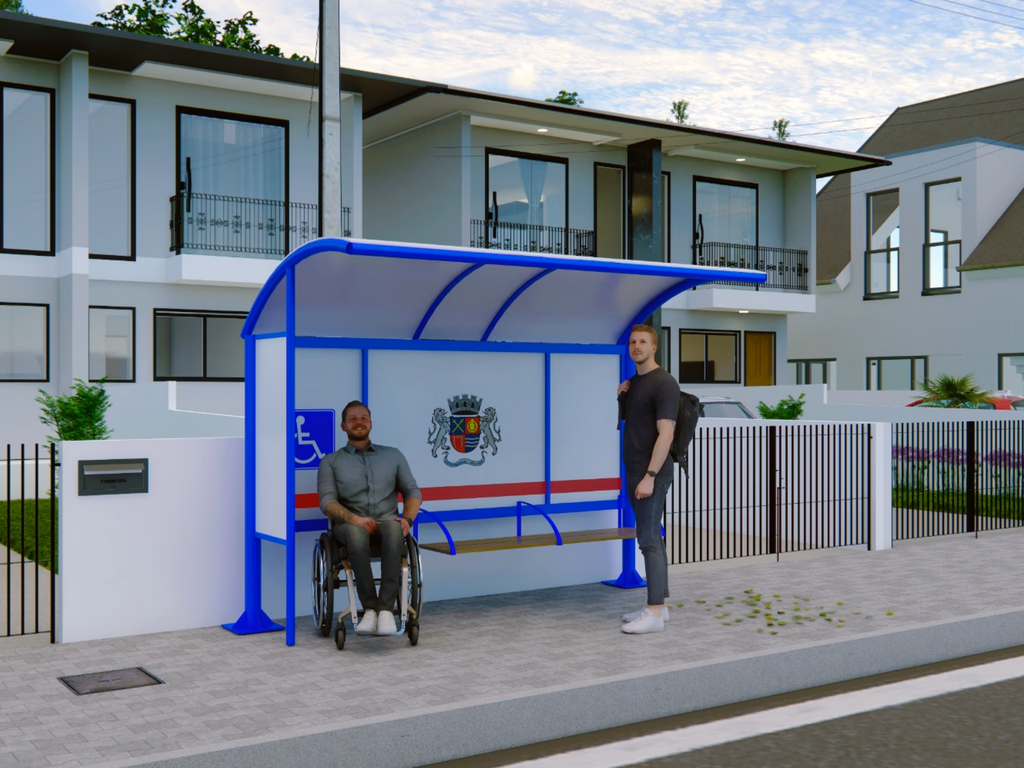 Novas paradas de ônibus começam a ser instaladas