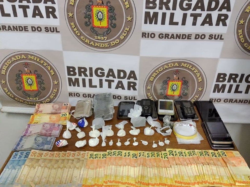Brigada Militar prende trio do tráfico em Uruguaiana