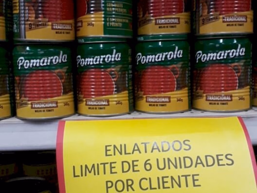 Supermercados vão limitar produtos por clientes