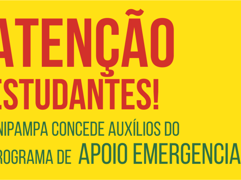 Unipampa concede auxílios do Programa de Apoio Emergencial aos discentes