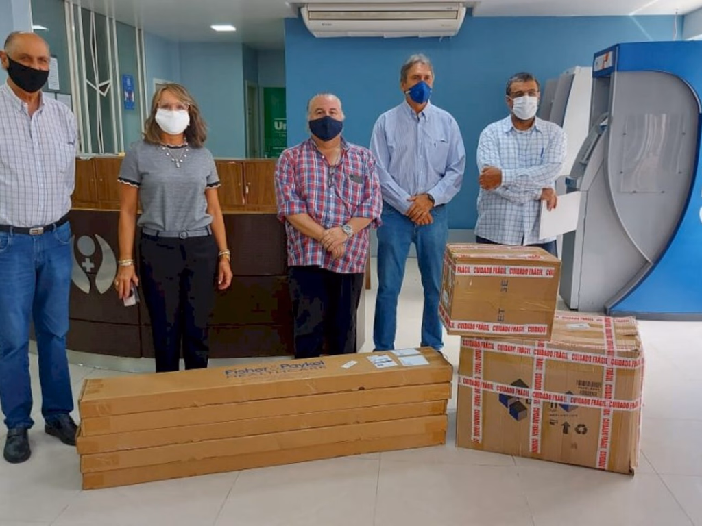 Santa Casa recebe cinco ventiladores de alto fluxo