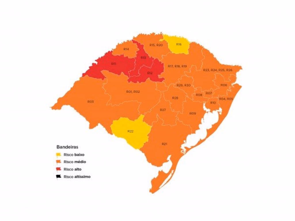 Município continua na bandeira laranja