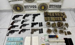 Brigada Militar apreende drogas e armas  