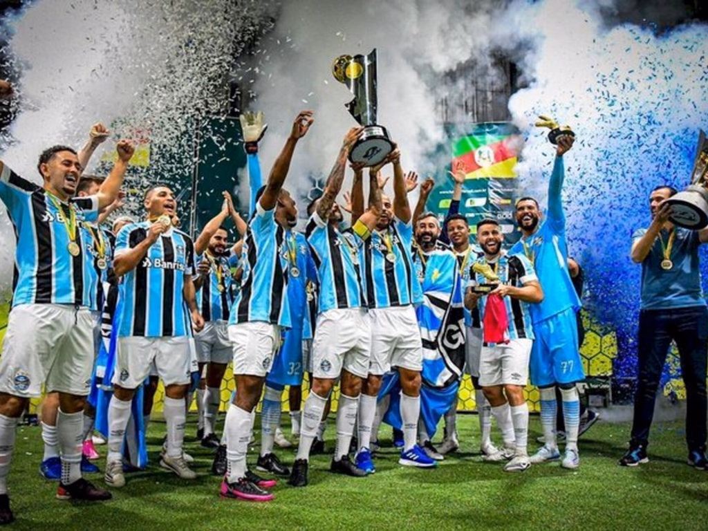 Com gol de Douglas, Grêmio Futebol 7 goleia na final e garante o título do Gauchão