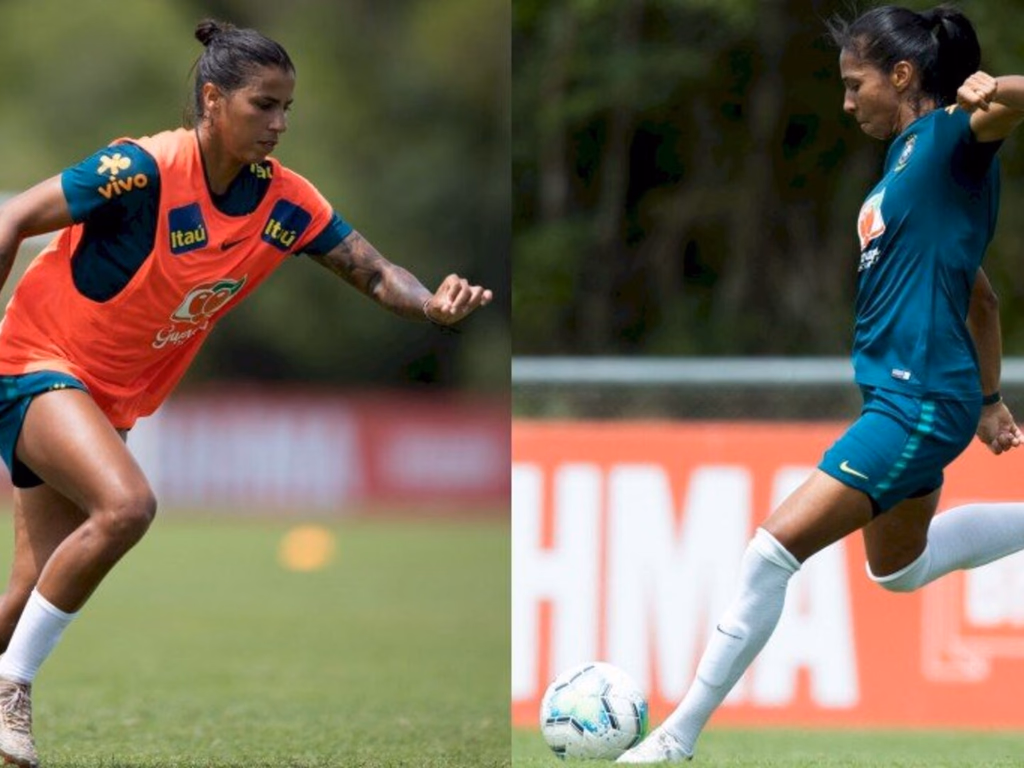 Fabiana e Bruna Benites são as representantes do futebol gaúcho
