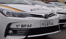 Sartori entrega viaturas para a Brigada Militar