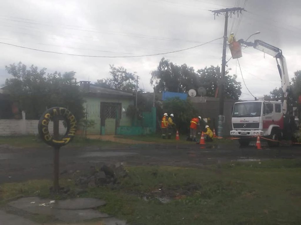 3,7 mil pessoas ainda estão sem energia elétrica em Uruguaiana