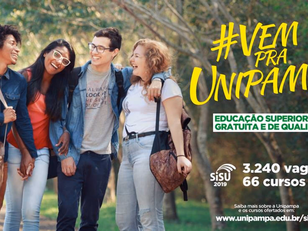 Unipampa oferta 3.240 vagas em 66 cursos