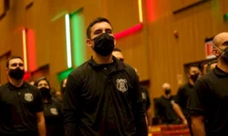 Incêndio atinge caminhões na Santos Dumont