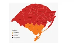 Uruguaiana não apresentou melhora, mas continua na bandeira laranja