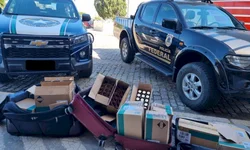 Caminhão com 3,5 toneladas de produtos importados é interceptado