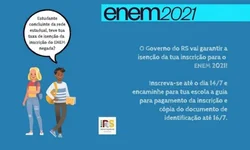 Governo do Estado pagará inscrição para alunos que tiveram a taxa de isenção negada