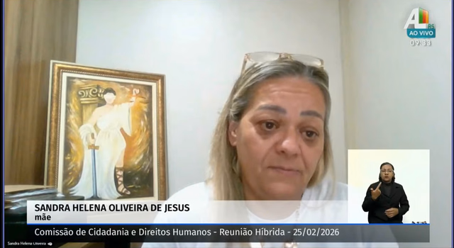 Assembleia ouve mãe de jovem morto em ação do Choque