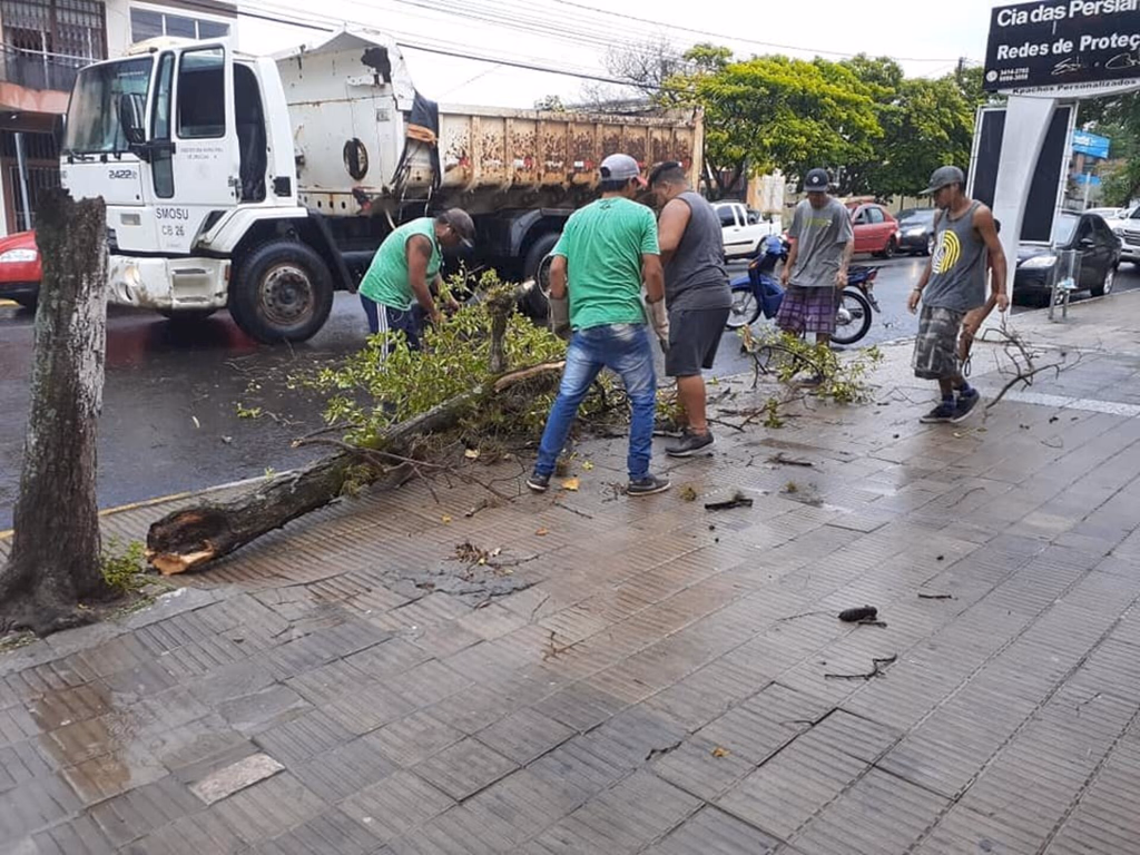 Temporal destelha casas e deixa parte da população sem energia elétrica