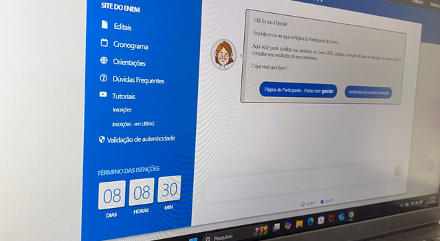 Alunos do 3º ano do ensino médio podem solicitar isenção no Enem 2026