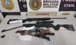 Dois homens são presos por ameaça e porte ilegal de arma na BR-290