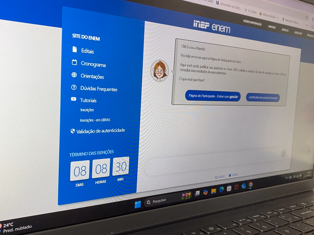 Alunos do 3º ano do ensino médio podem solicitar isenção no Enem 2026
