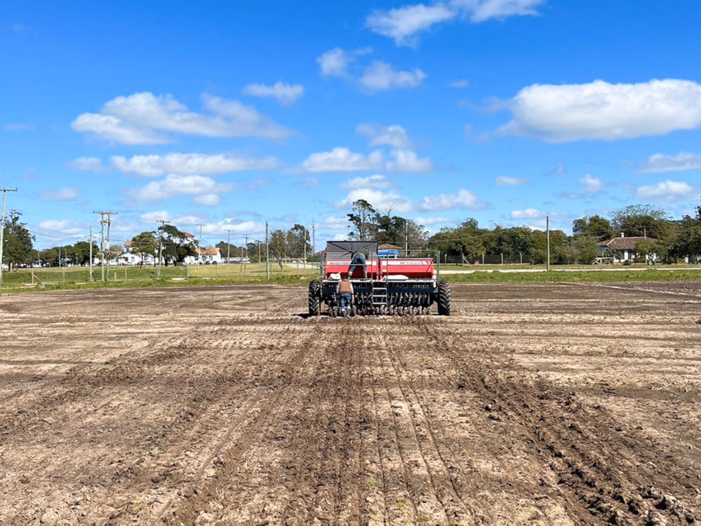 Semeada lavoura para a 34ª Abertura Oficial da Colheita