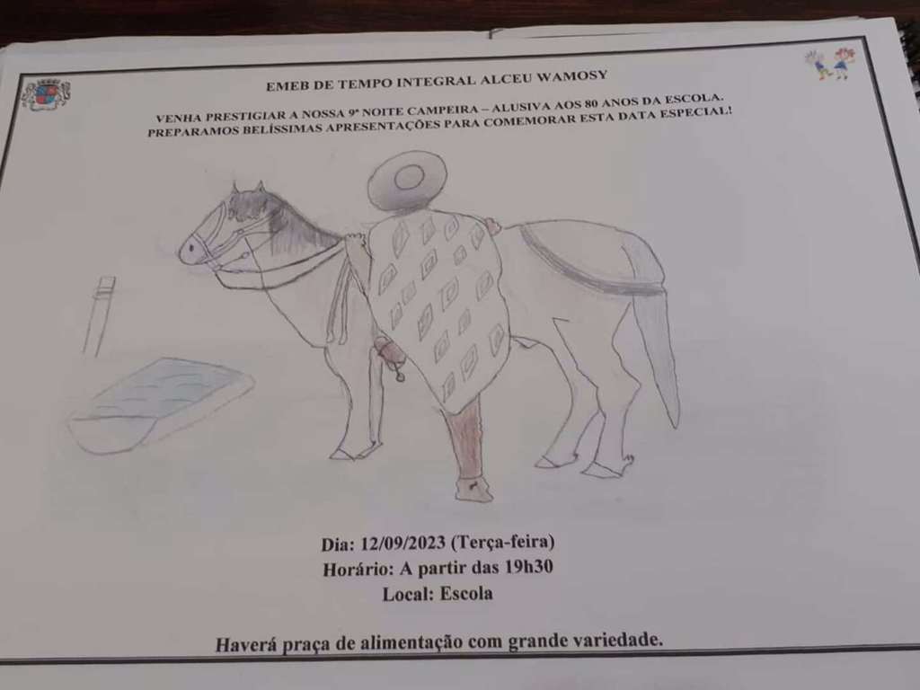 Escola Alceu Wamosy se prepara para a 9ª Noite Campeira