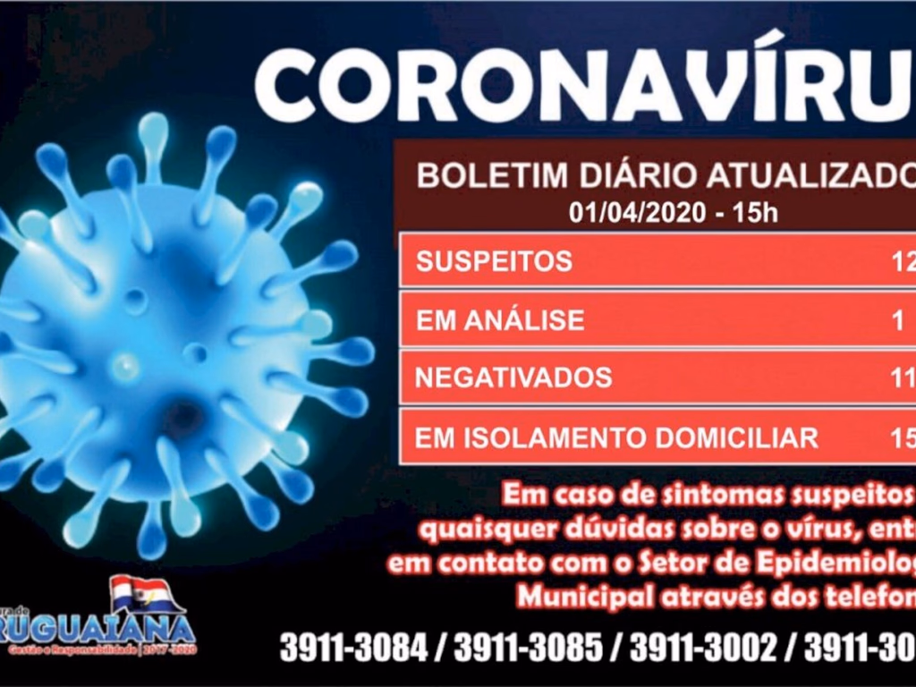 Prefeitura encaminhará teste de suspeita de coronavírus ao Lacen