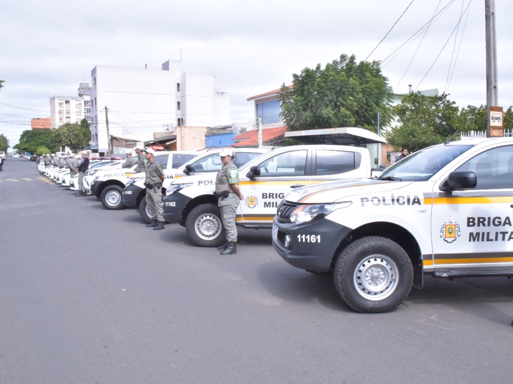 Brigada Militar recebe 13 novas viaturas nesta sexta