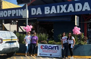 Rede de proteção promove blitz contra violência à mulher no Camelódromo