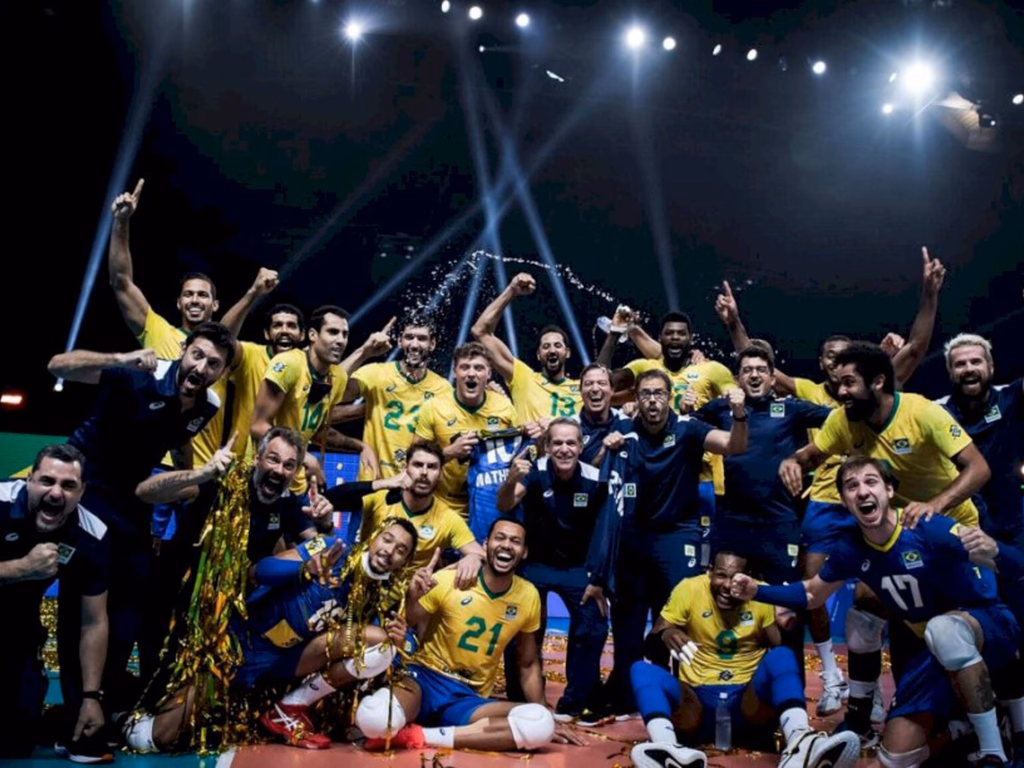 Seleção masculina bate Polônia por 3 a 1 e é campeã da Liga das Nações