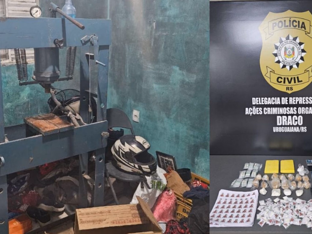 Polícia Civil desarticula laboratório de drogas em Uruguaiana