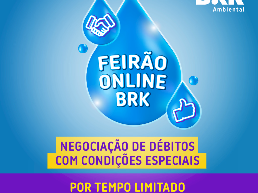 BRK Ambiental promove Feirão de Negociação Virtual