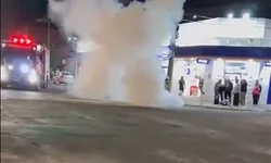 Acidente provoca incêndio em motocicleta e deixa um ferido