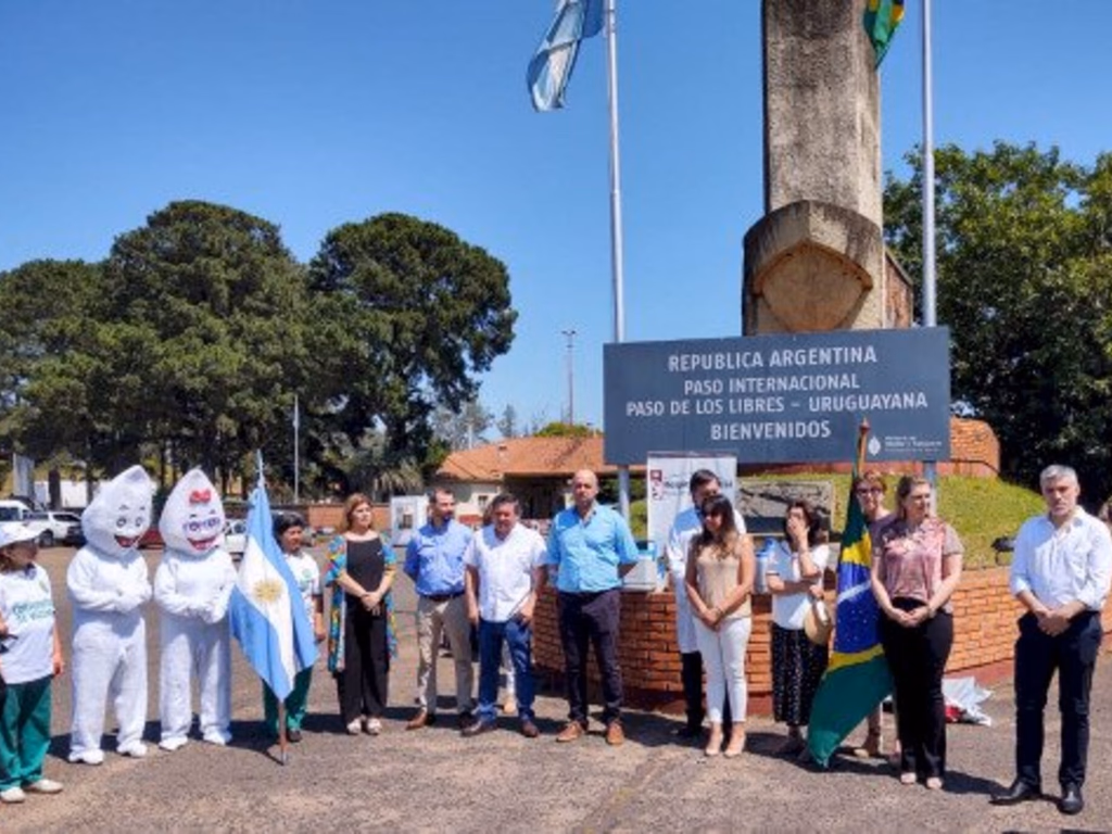 Uruguaiana e Paso de los Libres unidas contra o sarampo e a febre amarela