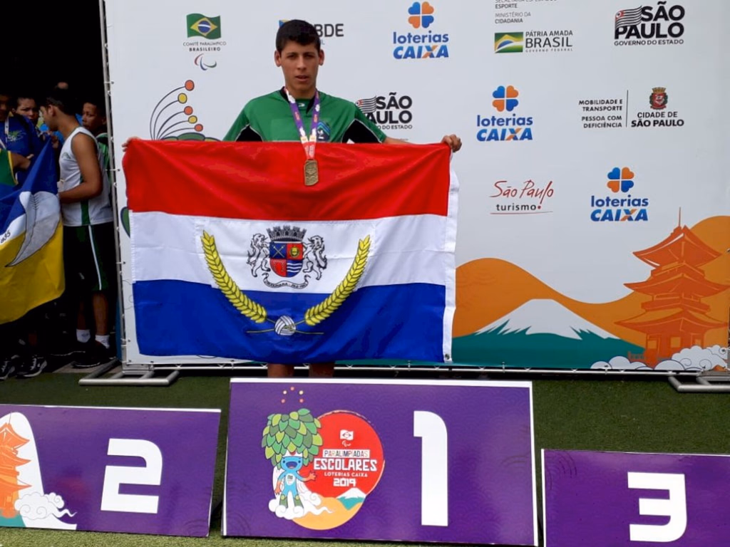 Uruguaianense conquista ouro nas Paralimpíadas Escolares