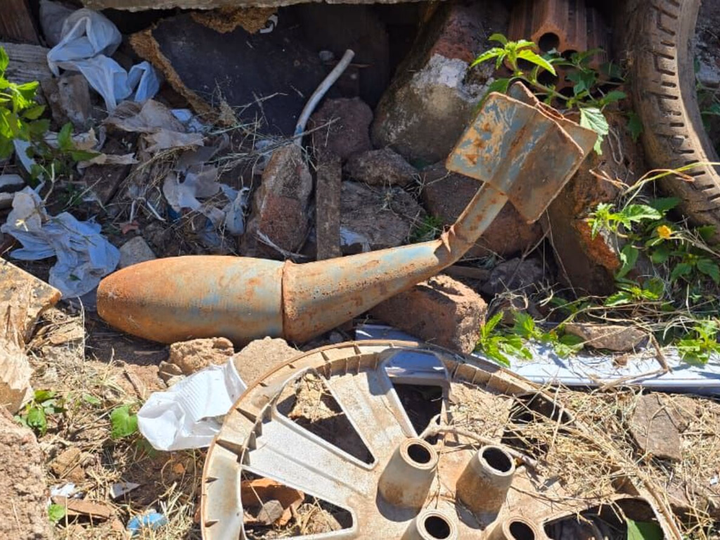 Artefato explosivo encontrado em terreno no bairro Bela Vista