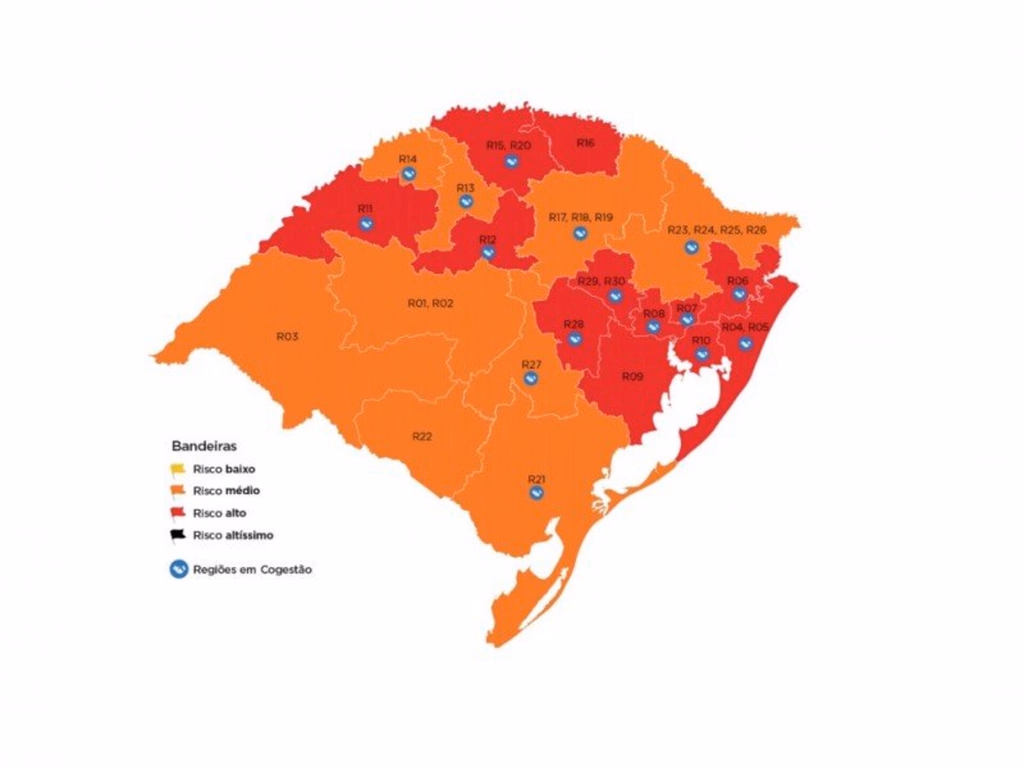 Uruguaiana continua na bandeira laranja