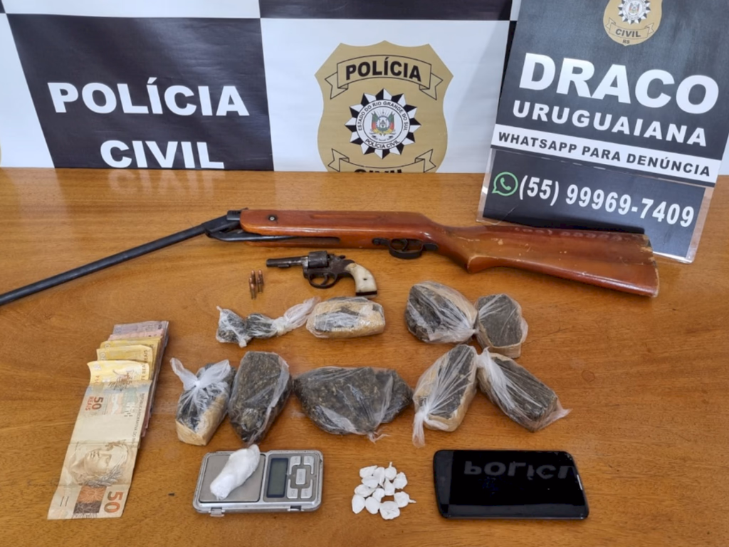 PC apreende drogas e armas na Vila Betânia