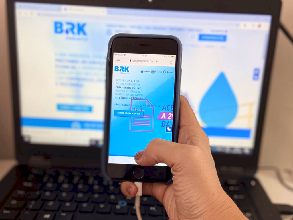 Serviços da BRK podem ser acessados pelo app