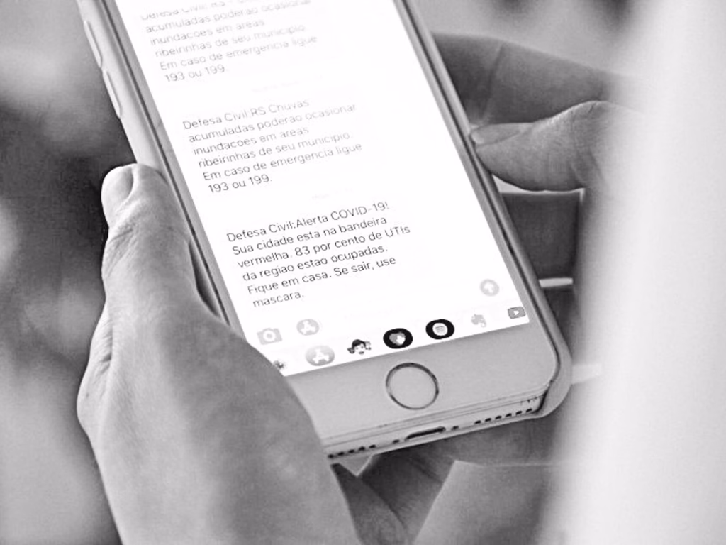 Governo cria alertas  por mensagens de texto