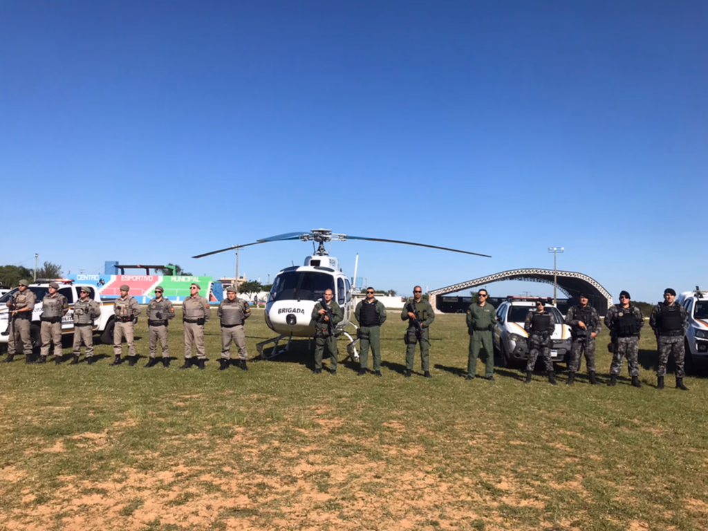 Batalhão de Aviação da BM presta apoio em ações do 1º BPAF