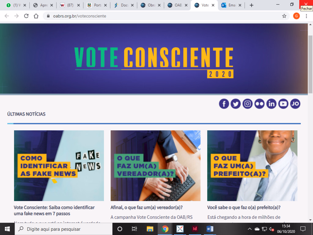 OAB/RS lança campanha Vote Consciente