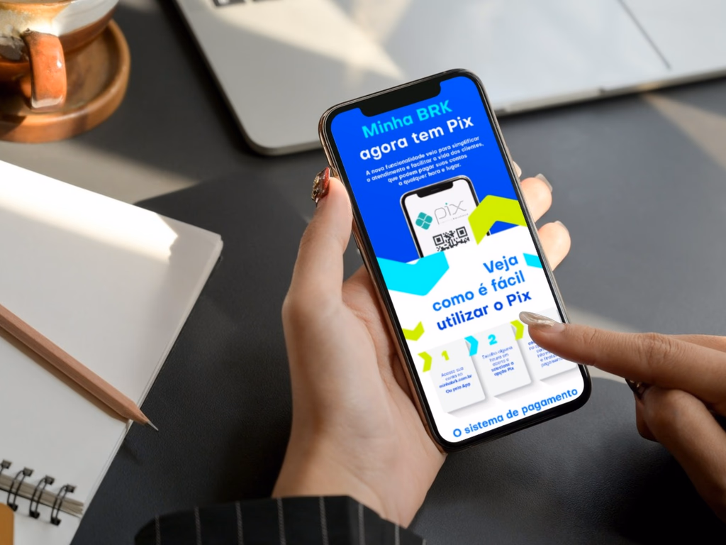 BRK promove sorteio de prêmios para clientes que pagarem a conta por PIX