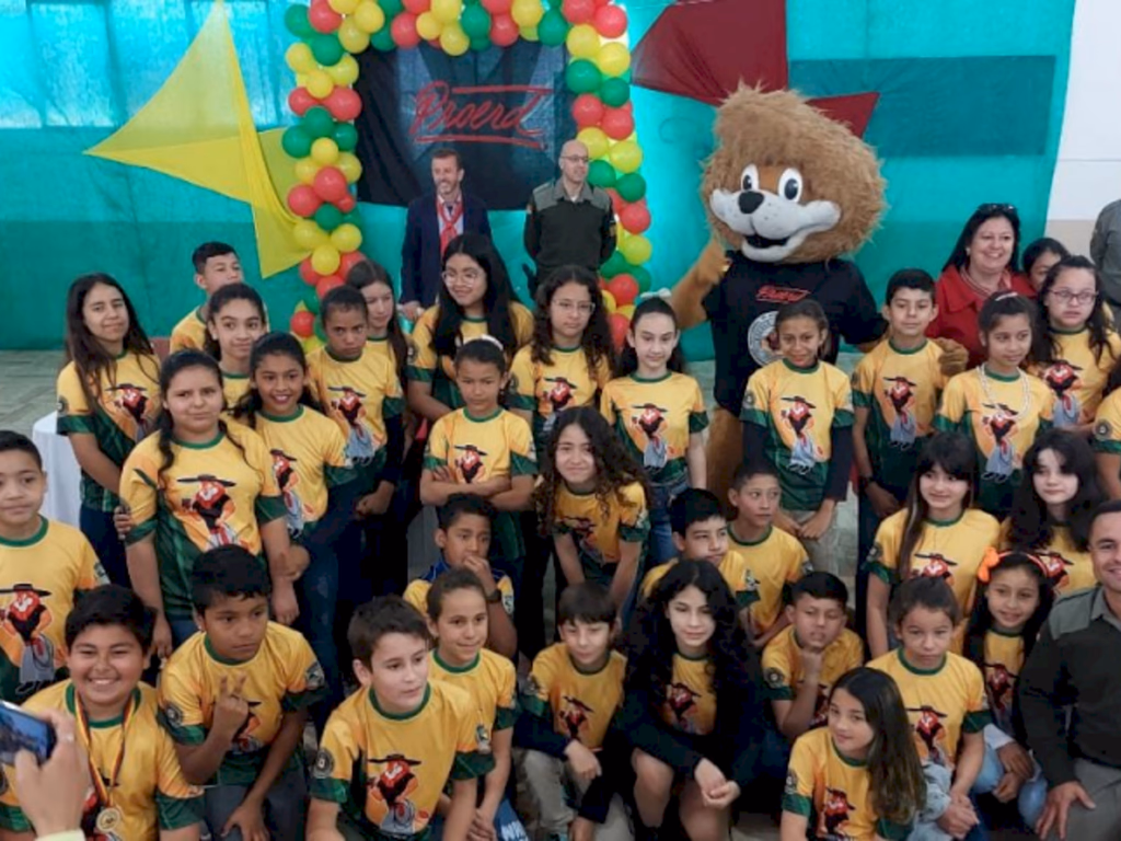 BM forma primeira turma do Proerd na Barra do Quaraí