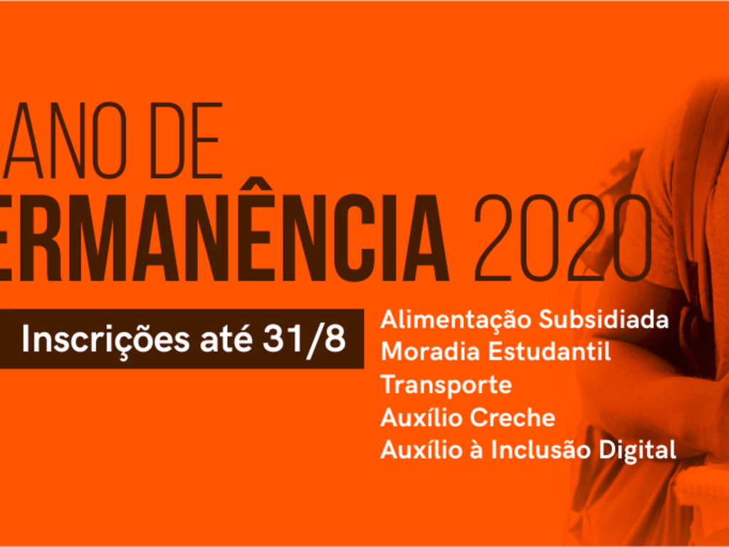 Inscrições para os programas permanência terminam dia 31