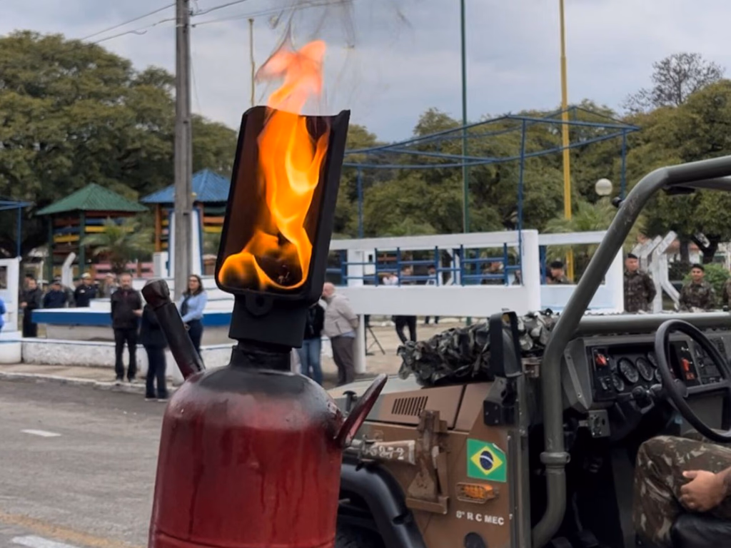 Fogo Simbólico já está na Pira da Pátria
