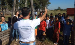 Alunos da Escola Marília participam de atividades no Colégio Agrícola