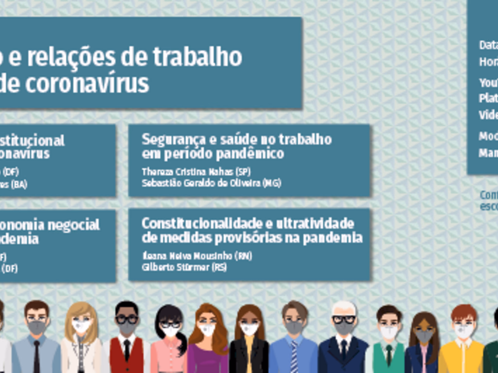 Webinar aborda Constituição e relações de trabalho em tempos de coronavírus