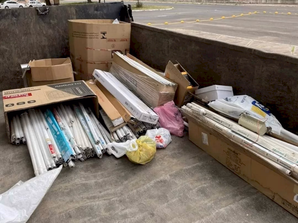 Dia D’ arrecada mais de 1 tonelada de lâmpadas fluorescentes