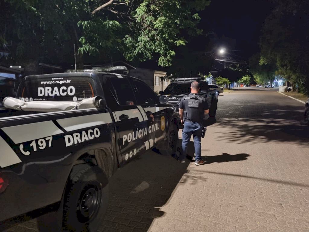 Polícia Civil faz operação contra o tráfico em Barra do Quaraí