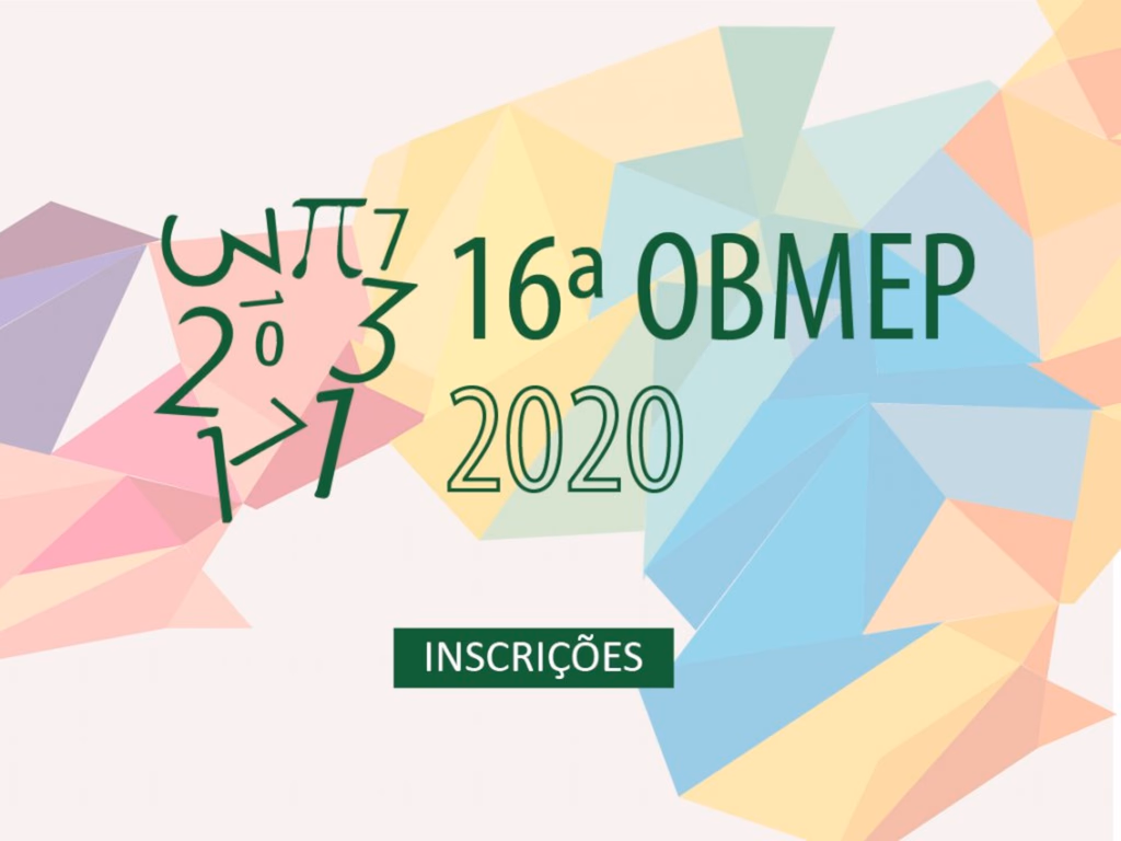 Prova da 1ª fase da Obmep será aplicada em 22 de setembro