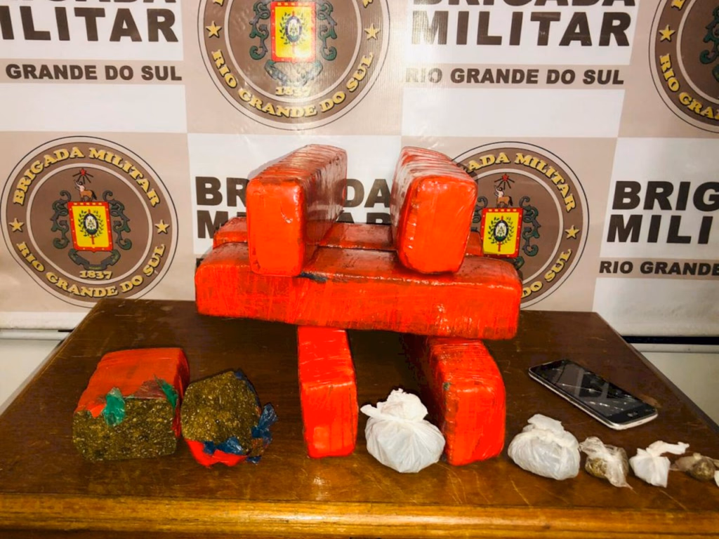 Brigada Militar apreende drogas em Uruguaiana